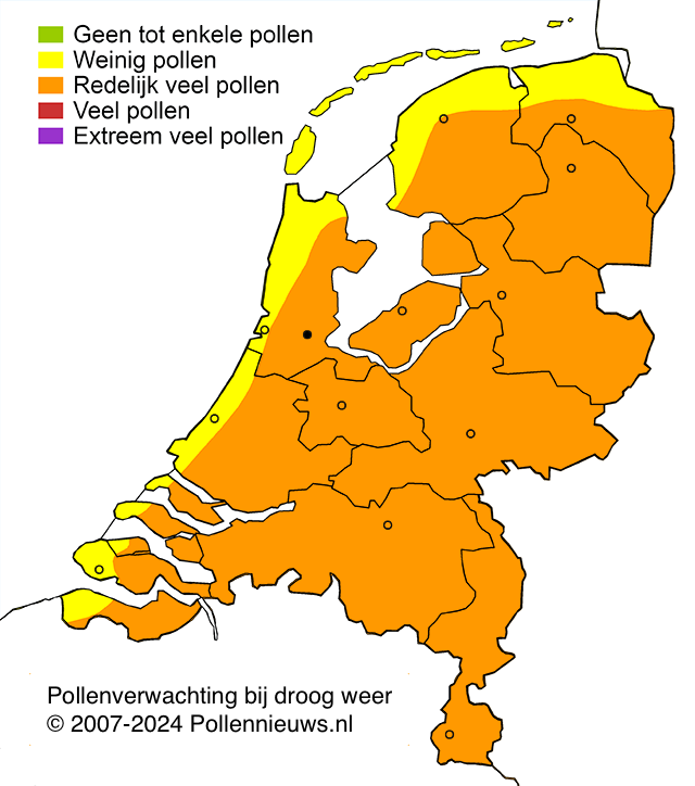 Deze afbeelding is afkomstig van de website pollennieuws.nl. Klik hier om naar de website pollennieuws.nl te gaan.